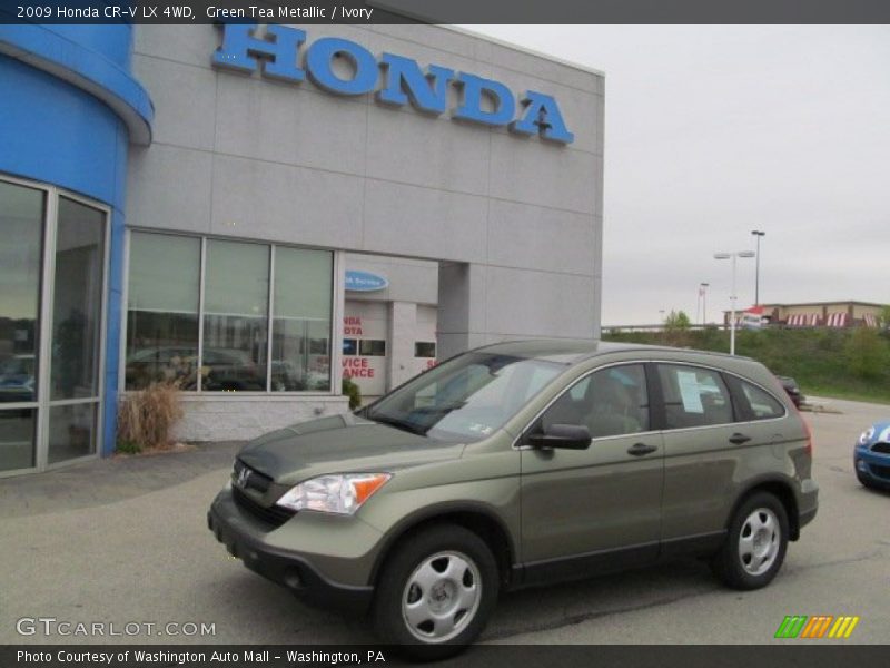 Green Tea Metallic / Ivory 2009 Honda CR-V LX 4WD