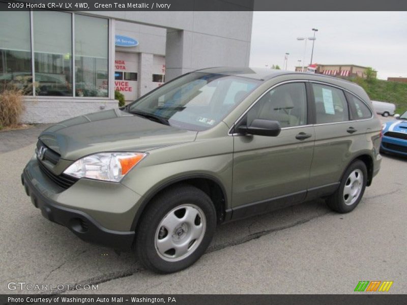 Green Tea Metallic / Ivory 2009 Honda CR-V LX 4WD