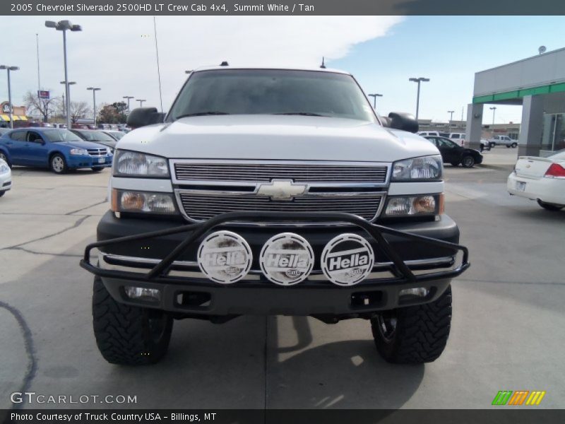 Summit White / Tan 2005 Chevrolet Silverado 2500HD LT Crew Cab 4x4