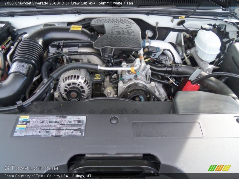 Summit White / Tan 2005 Chevrolet Silverado 2500HD LT Crew Cab 4x4
