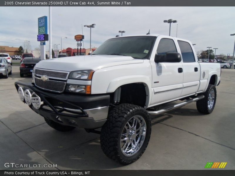 Summit White / Tan 2005 Chevrolet Silverado 2500HD LT Crew Cab 4x4