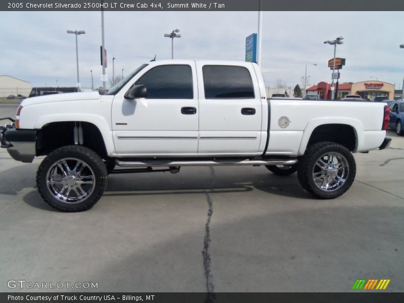 Summit White / Tan 2005 Chevrolet Silverado 2500HD LT Crew Cab 4x4