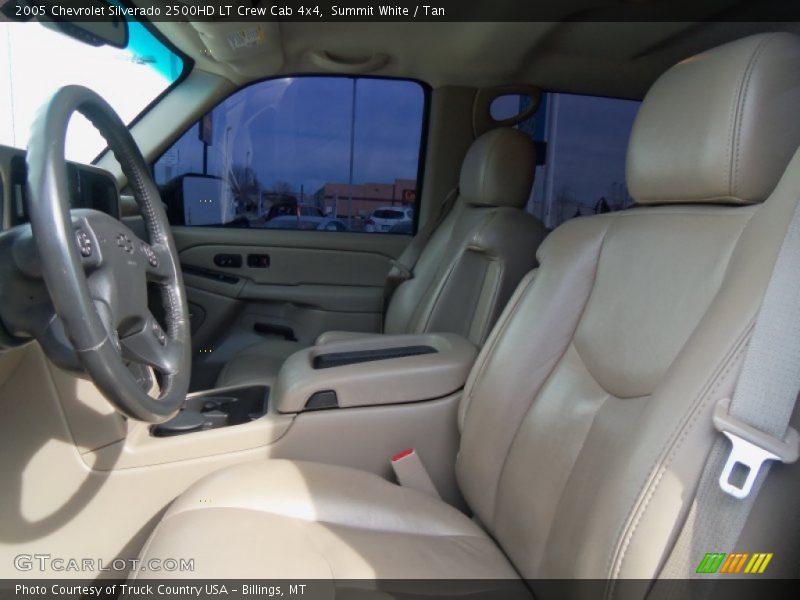Summit White / Tan 2005 Chevrolet Silverado 2500HD LT Crew Cab 4x4