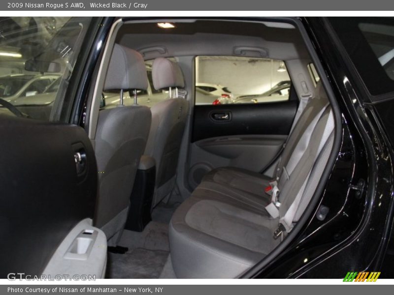 Wicked Black / Gray 2009 Nissan Rogue S AWD