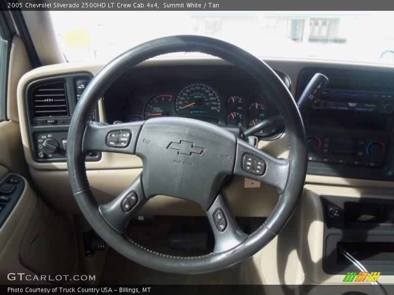 Summit White / Tan 2005 Chevrolet Silverado 2500HD LT Crew Cab 4x4