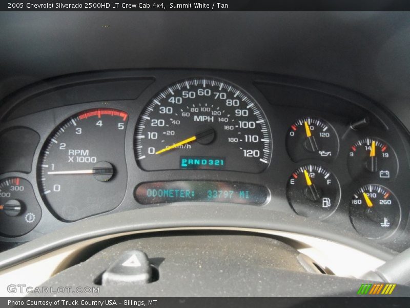 Summit White / Tan 2005 Chevrolet Silverado 2500HD LT Crew Cab 4x4