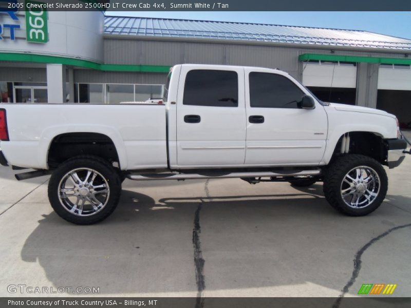 Summit White / Tan 2005 Chevrolet Silverado 2500HD LT Crew Cab 4x4