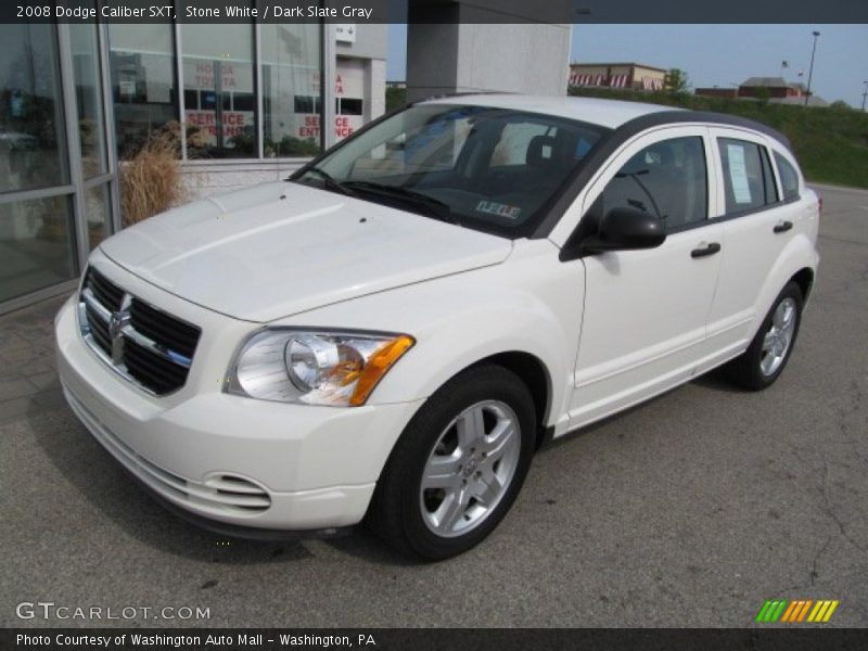 Stone White / Dark Slate Gray 2008 Dodge Caliber SXT