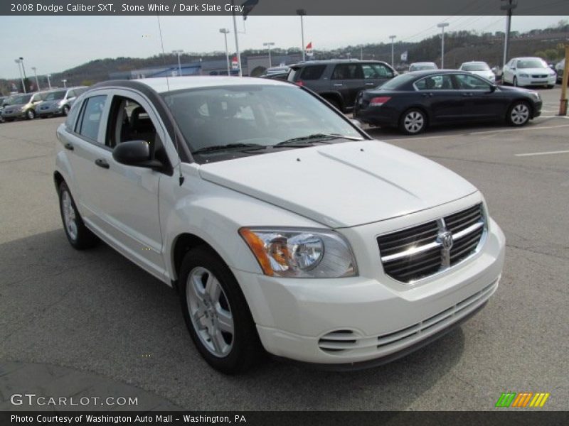 Stone White / Dark Slate Gray 2008 Dodge Caliber SXT