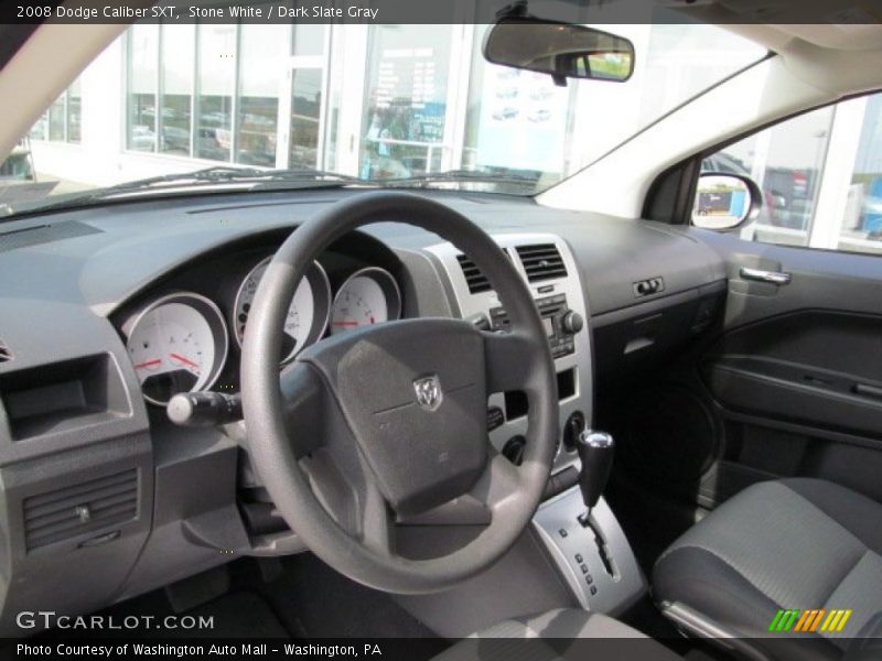 Stone White / Dark Slate Gray 2008 Dodge Caliber SXT