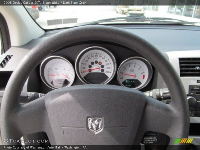 Stone White / Dark Slate Gray 2008 Dodge Caliber SXT