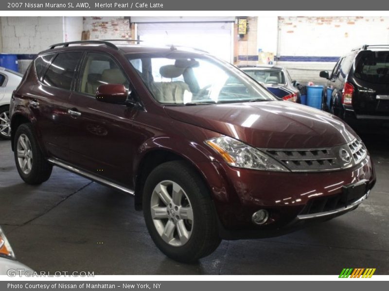 Merlot Pearl / Cafe Latte 2007 Nissan Murano SL AWD