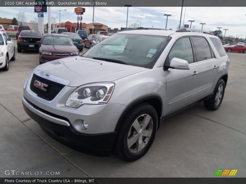 Quicksilver Metallic / Ebony 2010 GMC Acadia SLT AWD