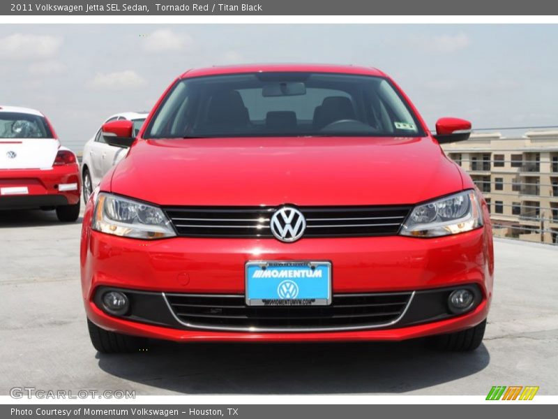 Tornado Red / Titan Black 2011 Volkswagen Jetta SEL Sedan