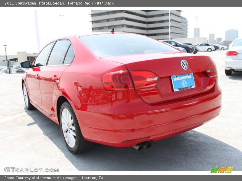 Tornado Red / Titan Black 2011 Volkswagen Jetta SEL Sedan