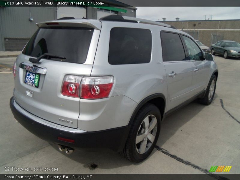 Quicksilver Metallic / Ebony 2010 GMC Acadia SLT AWD