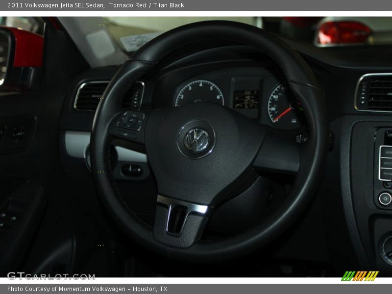 Tornado Red / Titan Black 2011 Volkswagen Jetta SEL Sedan