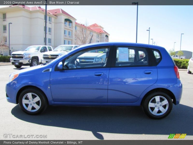 Blue Moon / Charcoal 2009 Chevrolet Aveo Aveo5 LS