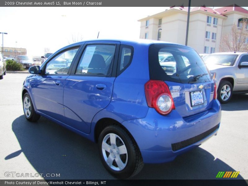 Blue Moon / Charcoal 2009 Chevrolet Aveo Aveo5 LS