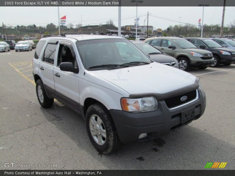 Oxford White / Medium Dark Flint 2003 Ford Escape XLT V6 4WD