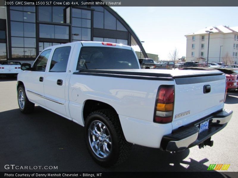 Summit White / Neutral 2005 GMC Sierra 1500 SLT Crew Cab 4x4