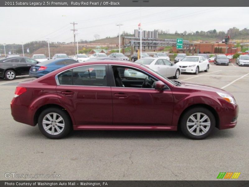 Ruby Red Pearl / Off-Black 2011 Subaru Legacy 2.5i Premium
