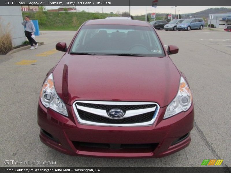 Ruby Red Pearl / Off-Black 2011 Subaru Legacy 2.5i Premium