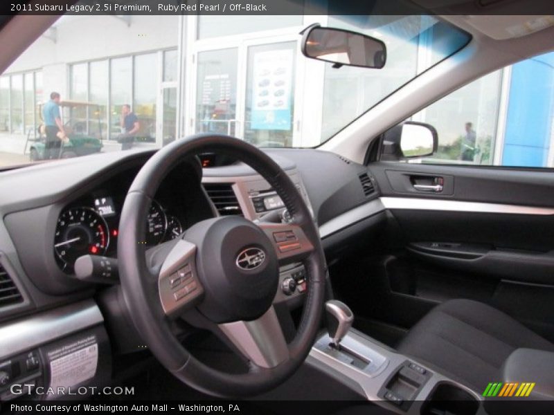 Ruby Red Pearl / Off-Black 2011 Subaru Legacy 2.5i Premium