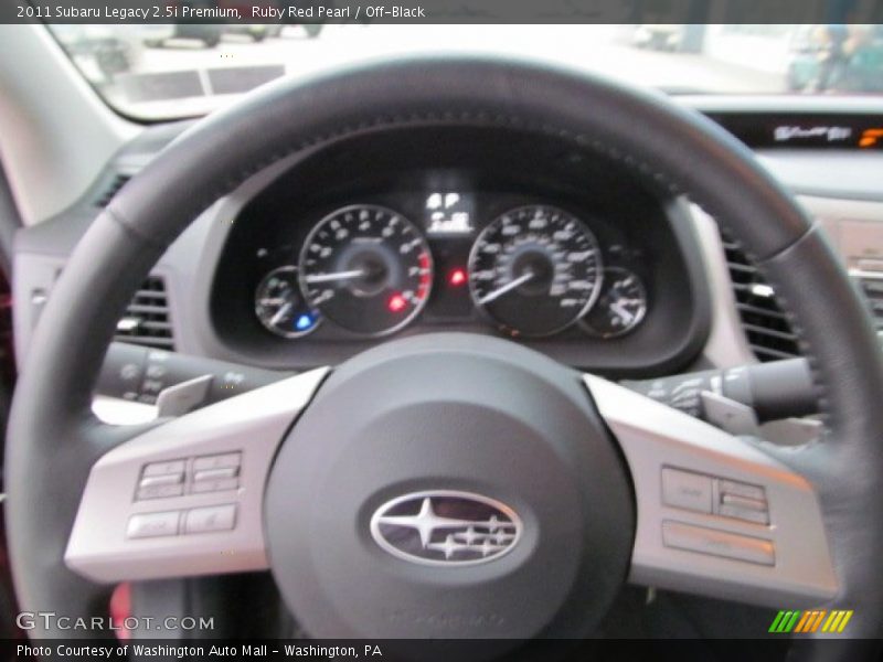 Ruby Red Pearl / Off-Black 2011 Subaru Legacy 2.5i Premium