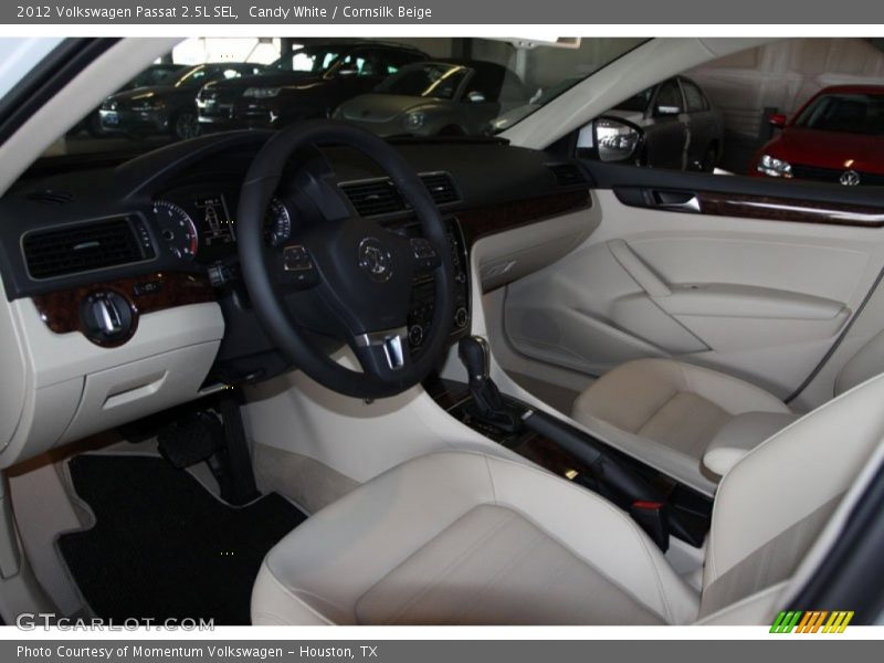 Candy White / Cornsilk Beige 2012 Volkswagen Passat 2.5L SEL