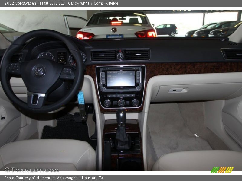 Candy White / Cornsilk Beige 2012 Volkswagen Passat 2.5L SEL