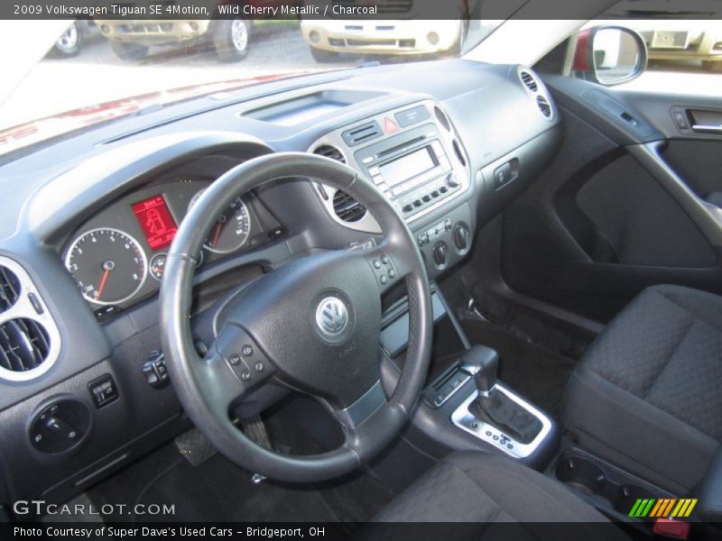 Wild Cherry Metallic / Charcoal 2009 Volkswagen Tiguan SE 4Motion