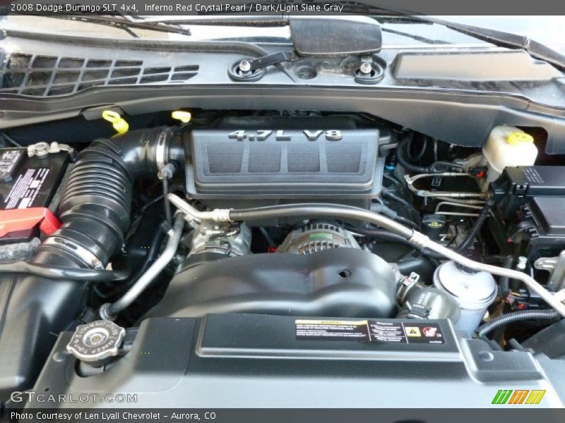 Inferno Red Crystal Pearl / Dark/Light Slate Gray 2008 Dodge Durango SLT 4x4