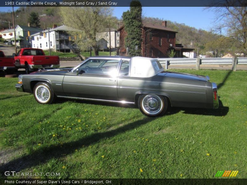 Midnight Sand Gray / Sand Gray 1983 Cadillac DeVille Coupe