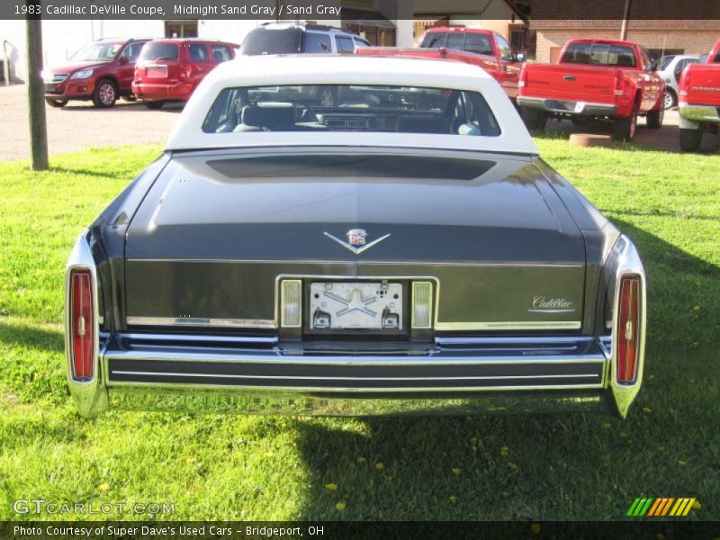 Midnight Sand Gray / Sand Gray 1983 Cadillac DeVille Coupe