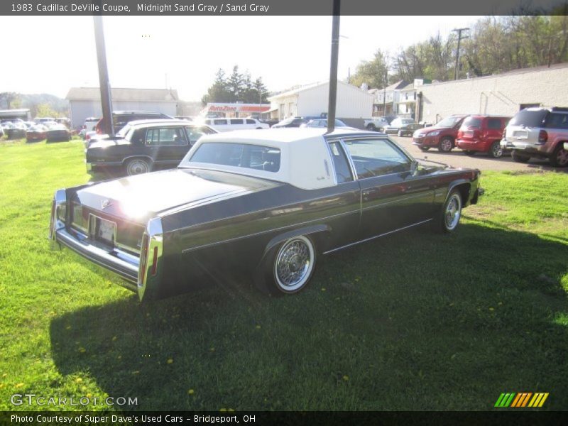 Midnight Sand Gray / Sand Gray 1983 Cadillac DeVille Coupe