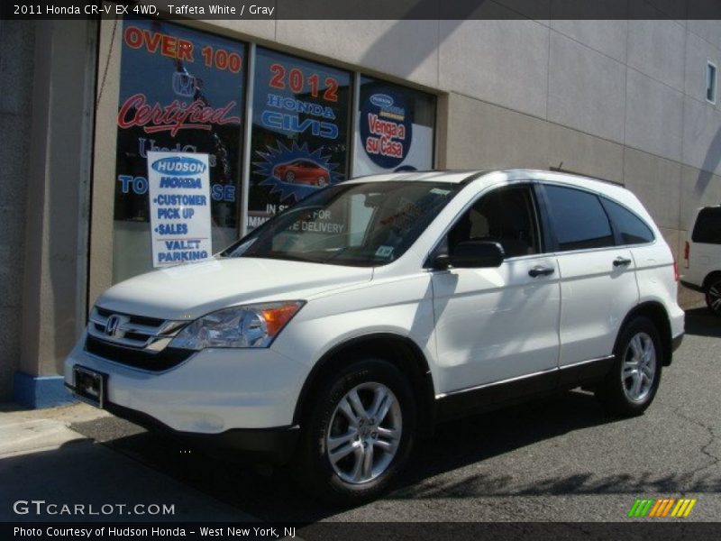 Taffeta White / Gray 2011 Honda CR-V EX 4WD