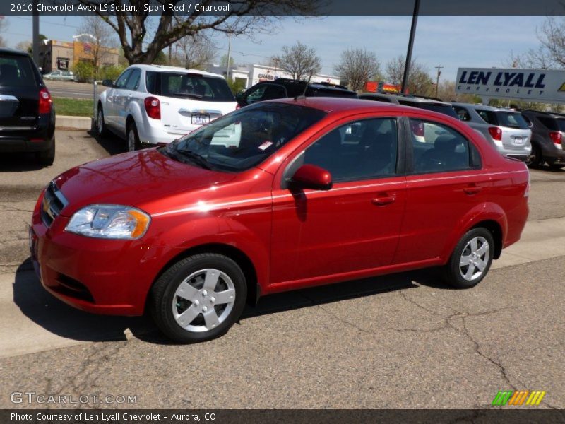 Sport Red / Charcoal 2010 Chevrolet Aveo LS Sedan