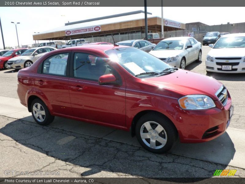 Sport Red / Charcoal 2010 Chevrolet Aveo LS Sedan