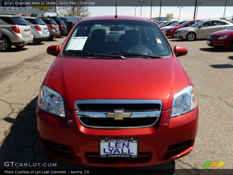 Sport Red / Charcoal 2010 Chevrolet Aveo LS Sedan