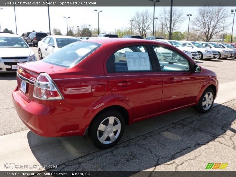 Sport Red / Charcoal 2010 Chevrolet Aveo LS Sedan