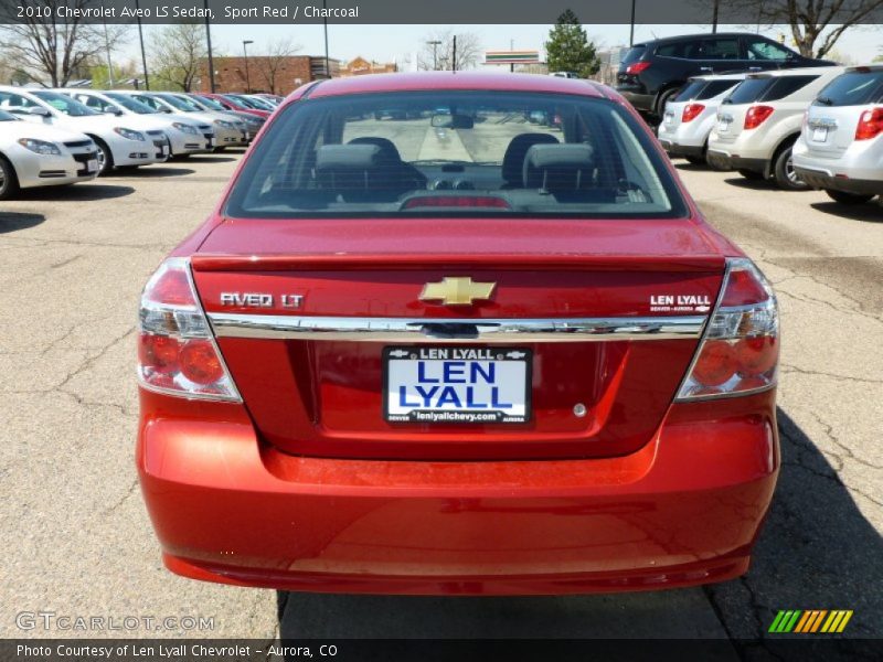 Sport Red / Charcoal 2010 Chevrolet Aveo LS Sedan