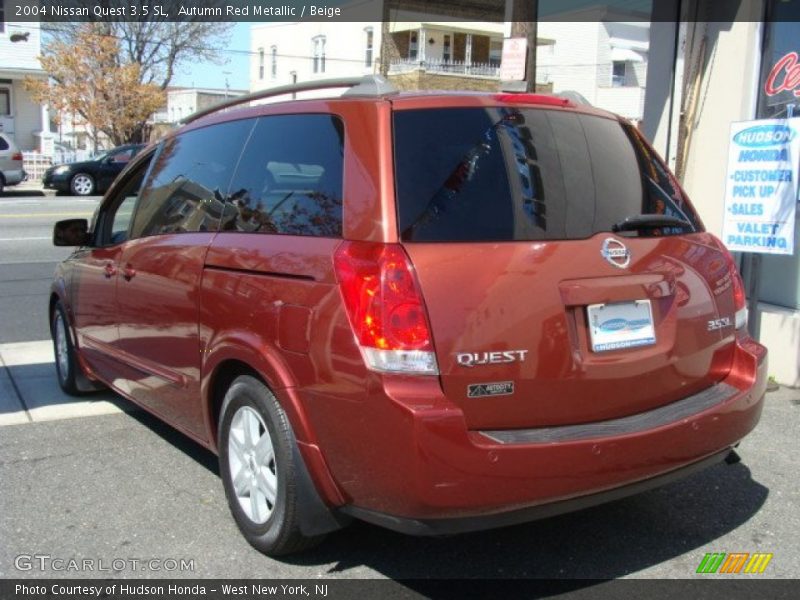 Autumn Red Metallic / Beige 2004 Nissan Quest 3.5 SL