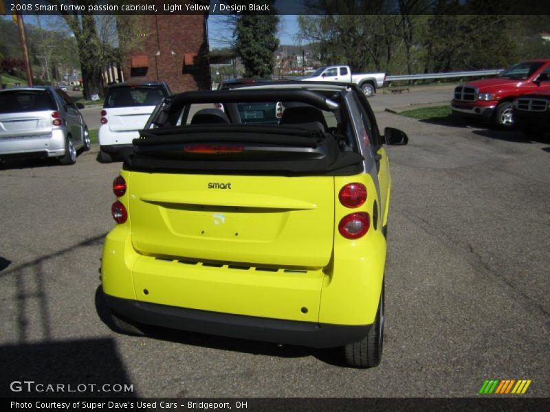 Light Yellow / Design Black 2008 Smart fortwo passion cabriolet