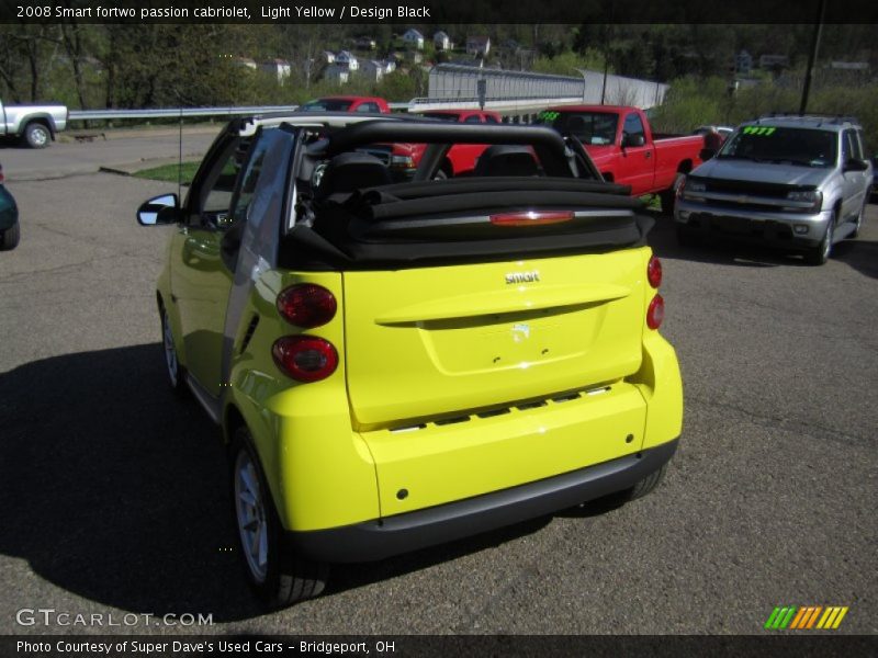 Light Yellow / Design Black 2008 Smart fortwo passion cabriolet