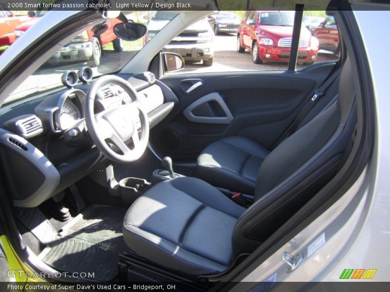 Light Yellow / Design Black 2008 Smart fortwo passion cabriolet