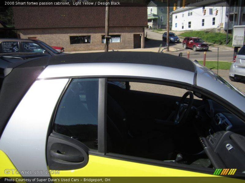 Light Yellow / Design Black 2008 Smart fortwo passion cabriolet