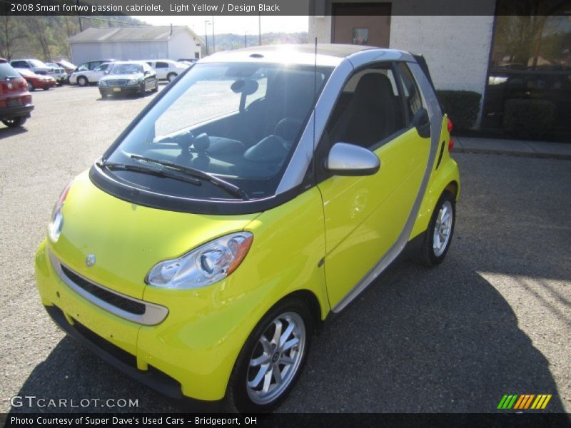 Light Yellow / Design Black 2008 Smart fortwo passion cabriolet