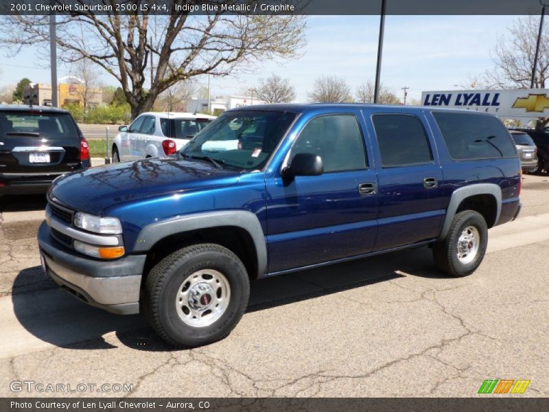Indigo Blue Metallic / Graphite 2001 Chevrolet Suburban 2500 LS 4x4