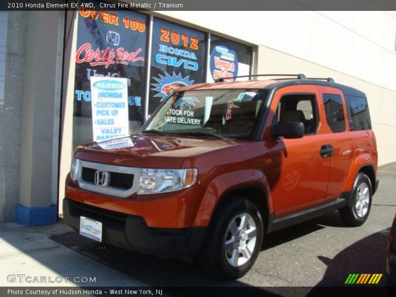 Citrus Fire Metallic / Titanium 2010 Honda Element EX 4WD